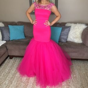 Hot Pink prom dress  Sherri Hill